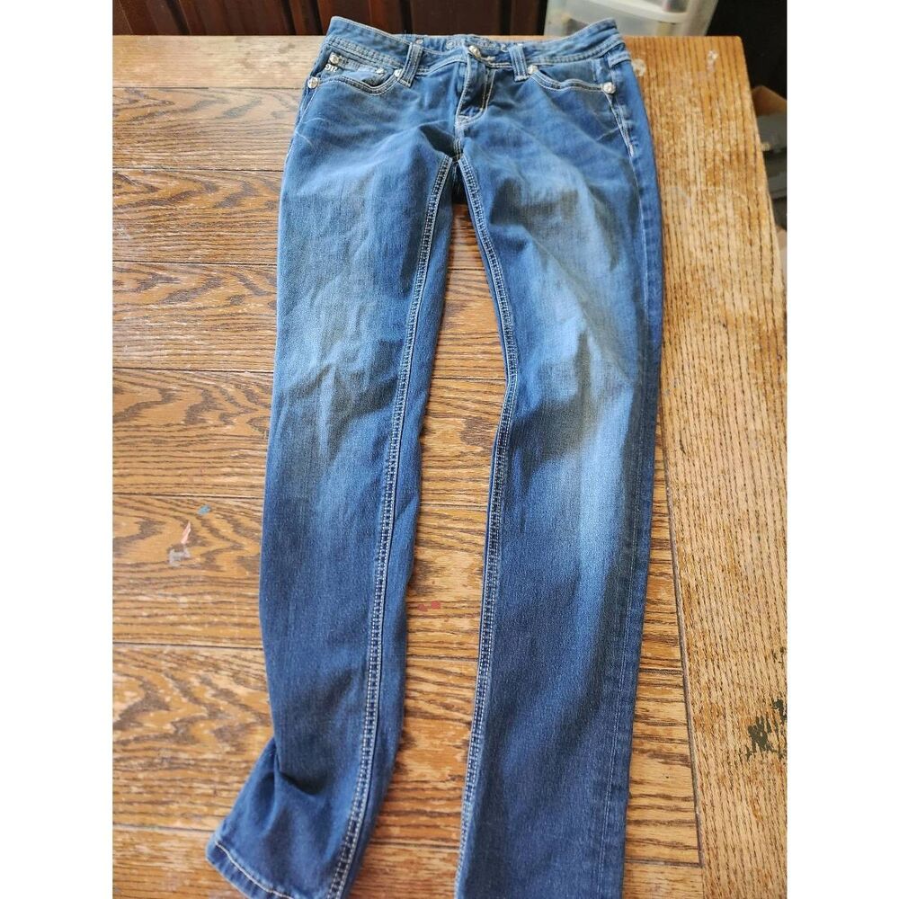 Miss Me skinny blingy pocket jeans sz 29x32